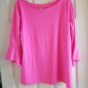 Lilly Pulitzer XL Bell Sleeve Top - EUC